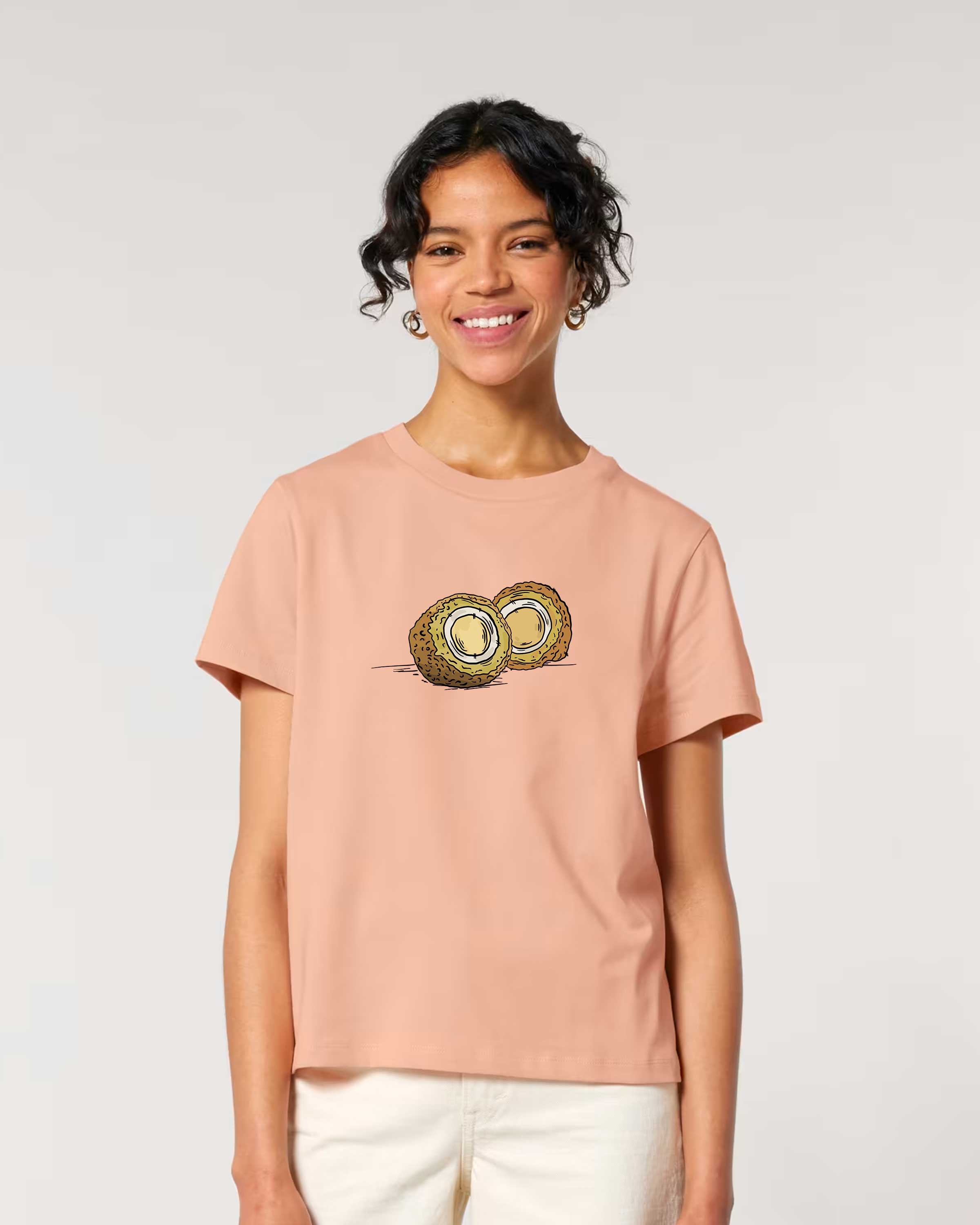 Dames Tshirt Groningse aaierbal illustratie