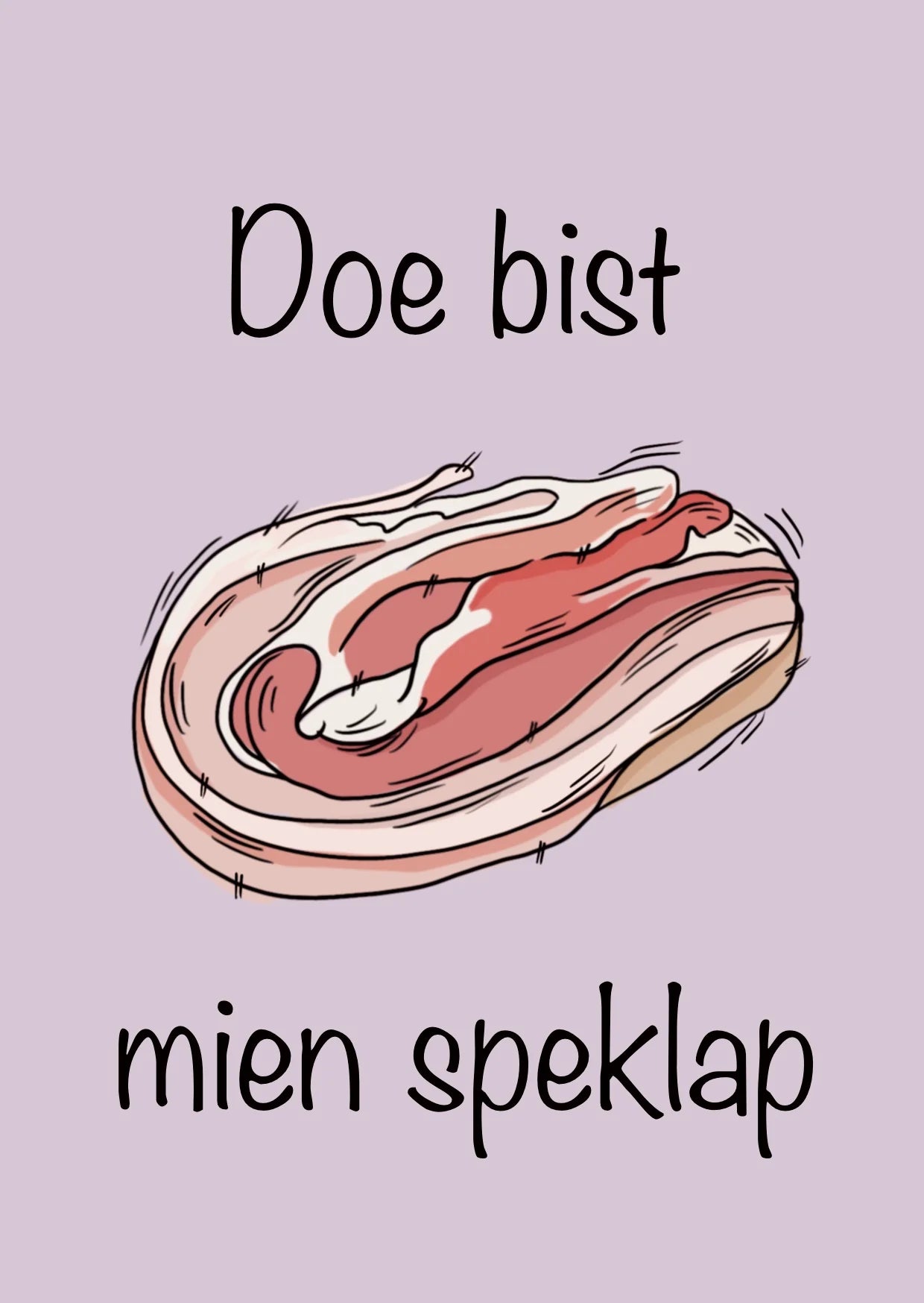 Bundel van 7 wenskaarten met Gronigse tekst