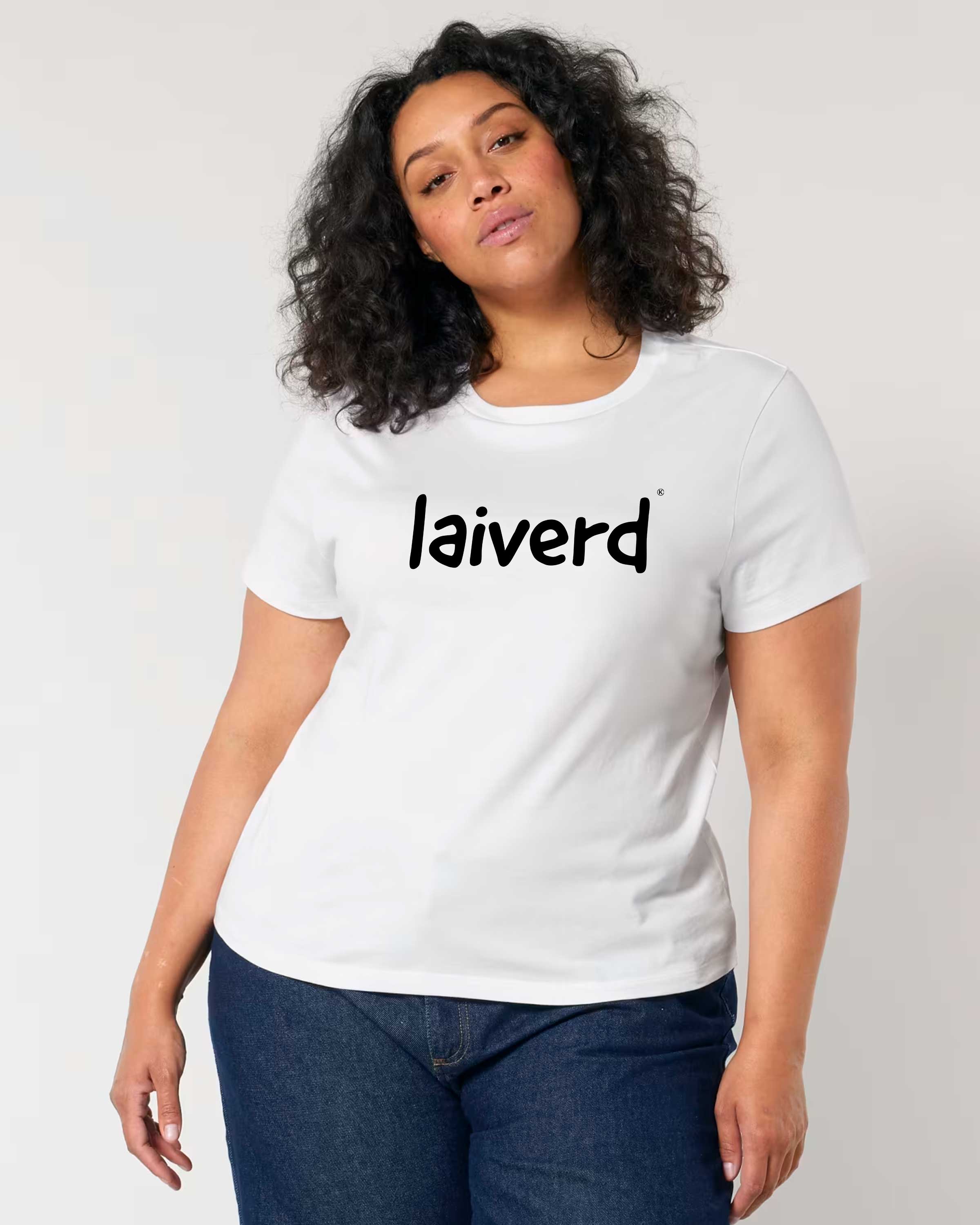 Dames Tshirt Groningse tekst "laiverd"