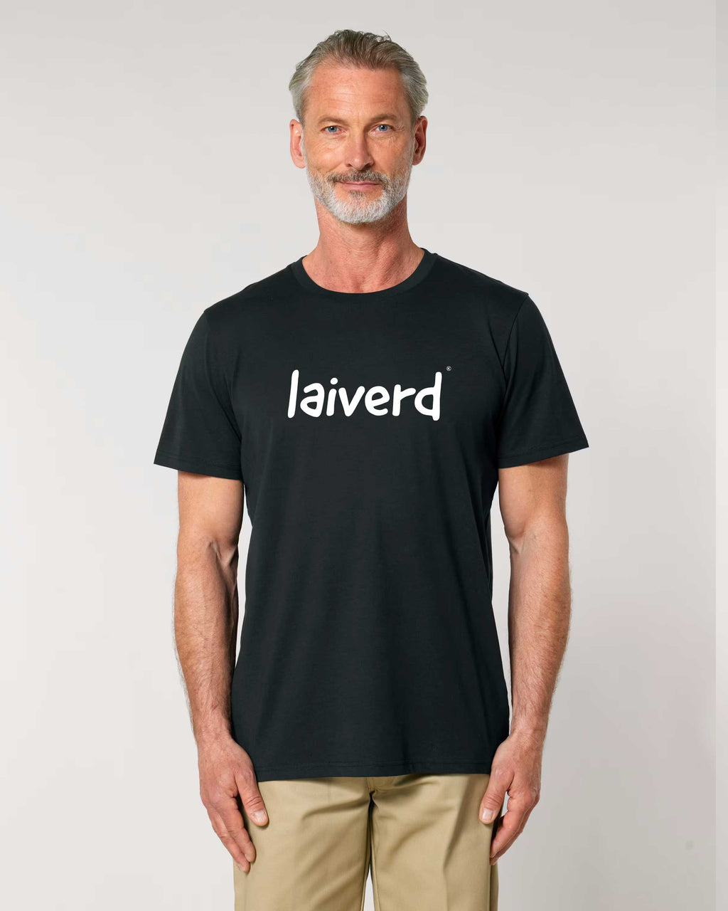 Heren Tshirt Groningse tekst "laiverd"