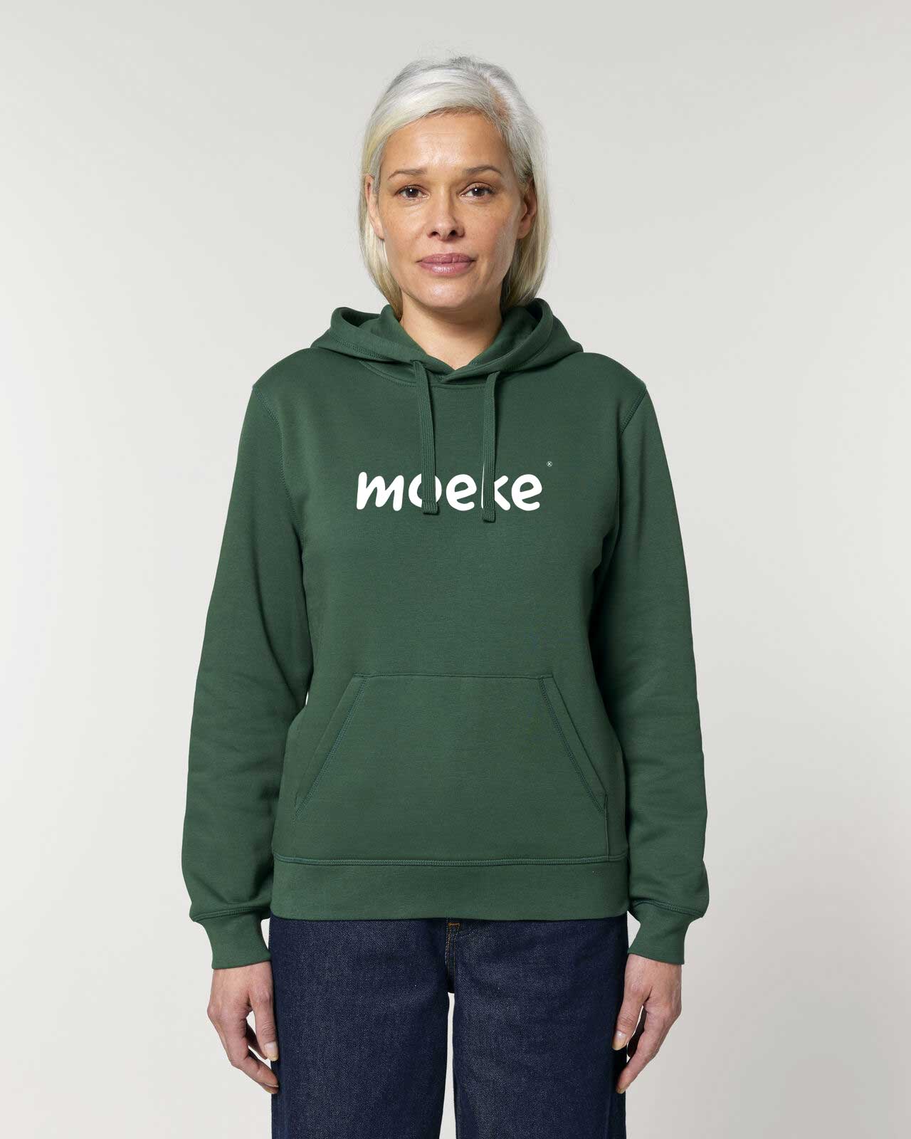Unisex Hoodie Groningse tekst "Moeke"
