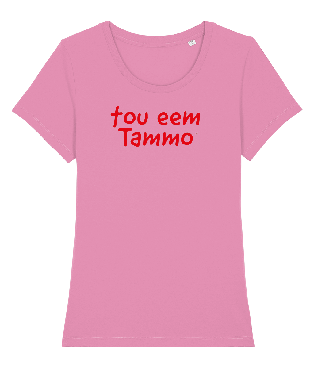 Dames Tshirt Groningse tekst "Tou eem Tammo"