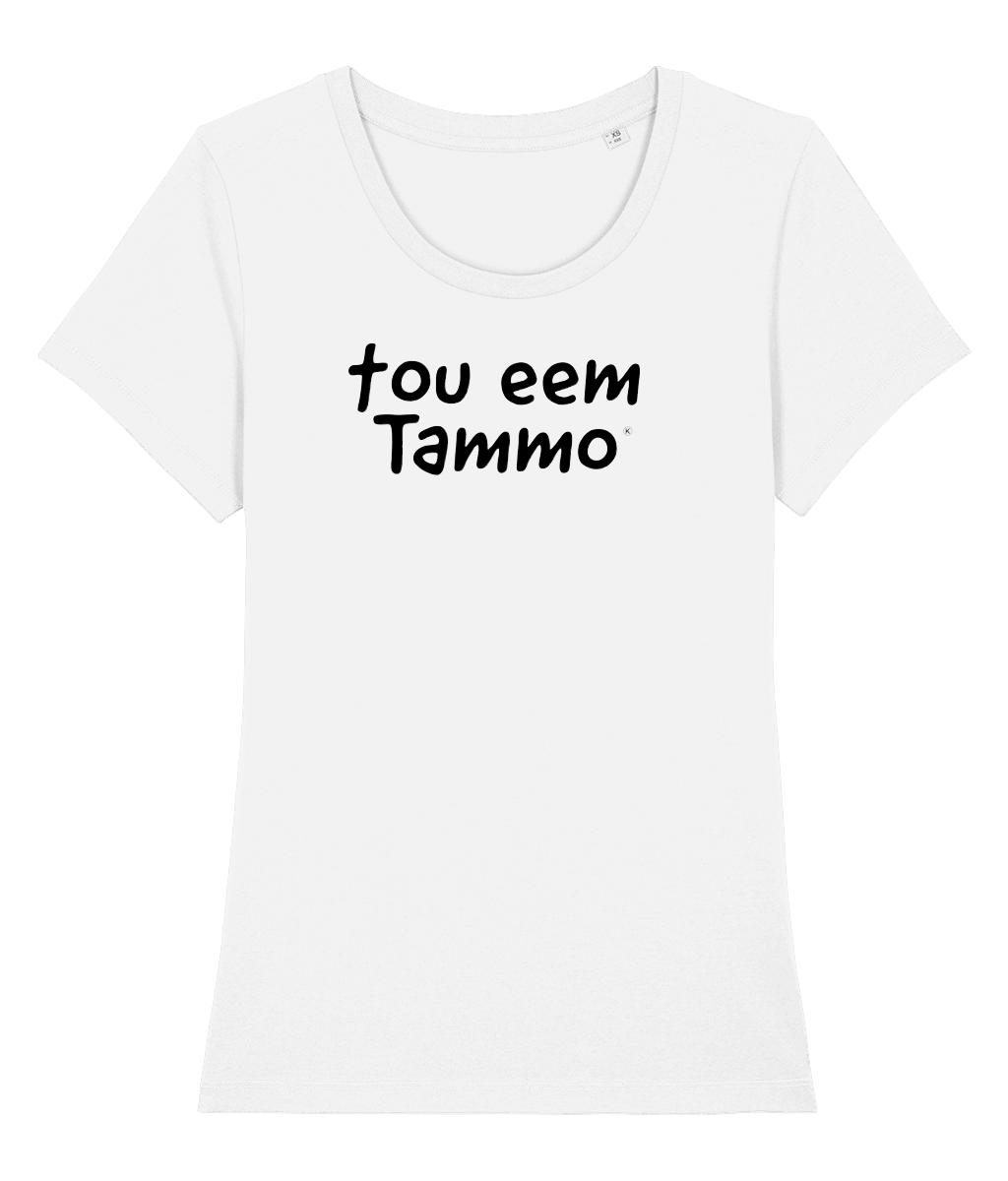Dames Tshirt Groningse tekst "Tou eem Tammo"